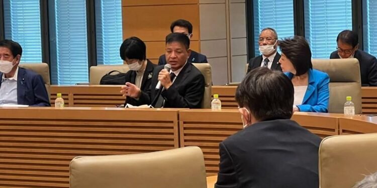 तिब्बती राष्ट्रपतिले टोकियोमा जापानी सांसदहरूलाई सम्बोधन गरे