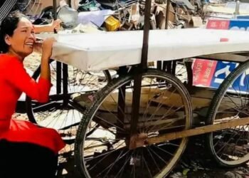 काठमाडौँ महानगरले ठेला खोसेकी शर्मिलालाई हर्क साम्पाङले एक महिनाको तलब दिने