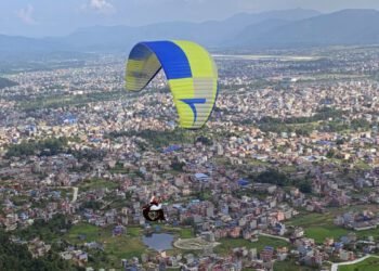 नवौं राष्ट्रिय खेलकुदः प्याराग्लाइडिङ खेलाडीको खसेर मृत्यु