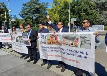 विश्व सिन्धी कांग्रेसले पाकिस्तानी अपराधविरुद्ध जेनेभामा विरोध प्रदर्शन