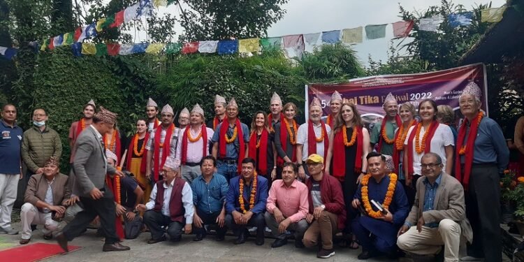 पोखराको लेकसाइडमा भाइटीका महोत्सव