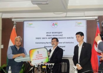 निर्वाचनका लागि भारतद्वारा नेपाललाई उपहारस्वरुप सवारीसाधन प्रदान