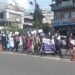बैंक ब्याजदर घटाउन माग गर्दै व्यवसायी सडकमा