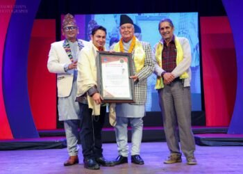 मेकअप आर्टिष्ट टेकराज पाण्डेलाई ‘राष्ट्रिय सौन्दर्यकर्मी सम्मान’