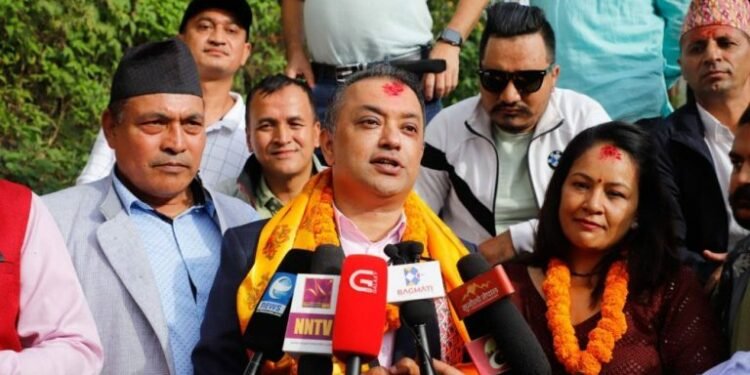 गगन थापाले दिए मतदातालाई धन्यवाद