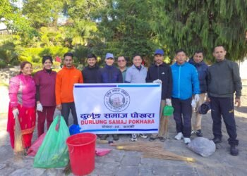 विन्ध्यवासिनी मन्दिर परिसर सरसफाइ