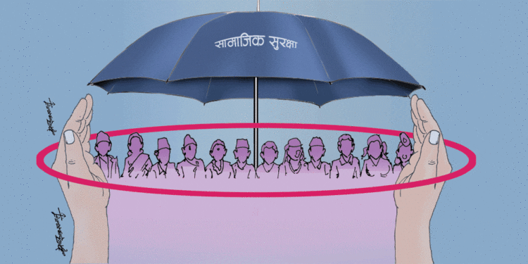 सामाजिक सुरक्षामा तीस प्रतिशत आबद्ध