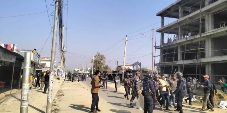 निषेध गरिएको क्षेत्रमा प्रदर्शन भएपछि धनगढीमा ८ राउन्ड हवाइ फायर