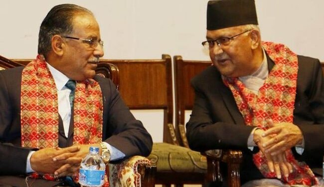 प्रचण्डलाई प्रधानमन्त्री बनाउन ओली सहमत