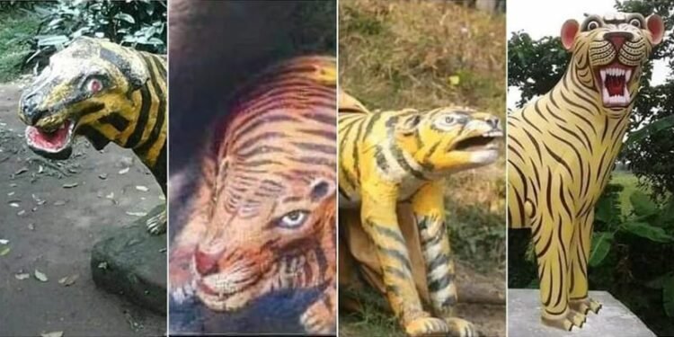 बाघको सालिक थरि थरिका, समाजिक सञ्जालमा भाइरल (तस्विरहरु)