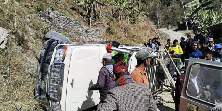 जीप दुर्घटनामा एक जनाको मृत्यु सात घाइते