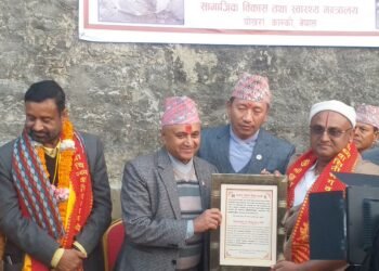 शिला उपहारको अवसर जुट्नु सौभाग्य – मुख्यमन्त्री अधिकारी