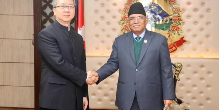 प्रधानमन्त्री र नवनियुक्त चिनियाँ राजदूतबीच भेटवार्ता