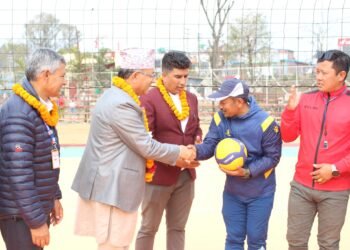 महानगरको आयोजनामा वडास्तरीय भलिबल