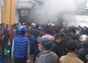 पोखराको लेकसाइडमा आगलागी