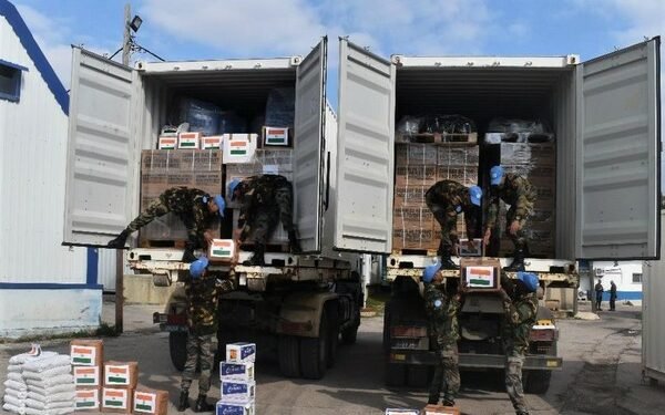 भारतीय सेनाले पुर्‍यायो सिरियाको अलेप्पोमा राहत सामग्री