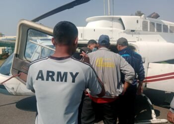 आगलागीका घाइतेलाई हेलिकप्टरमा काठमाडौँ ल्याइयो