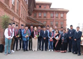 जर्मन–दक्षिण एसियाली संसदीय टोलीद्वारा भक्तपुरका सम्पदाको अवलोकन