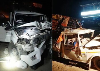 सप्तरीमा स्कारपियो र बोलेरो जीप ठोक्किँदा दुईको मृत्यु, १२ जना घाइते