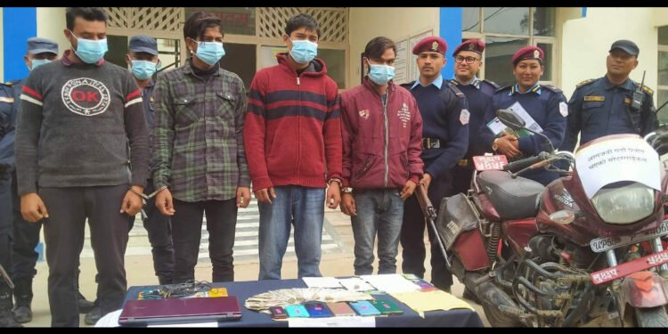 भूमिगत राजनीतिक दलको आवरणमा आपराधिक गतिविधिमा संलग्न समूह पक्राउ