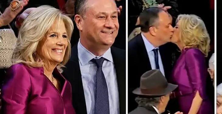 उपराष्ट्रपतिका श्रीमानलाई अमेरिकी प्रथम महिलाले किस गरेपछि‘