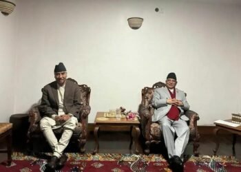 राष्ट्रपतिको निर्वाचनमा सहयोग गर्न प्रचण्डलाई देउवाको आग्रह