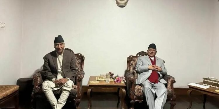 राष्ट्रपतिको निर्वाचनमा सहयोग गर्न प्रचण्डलाई देउवाको आग्रह