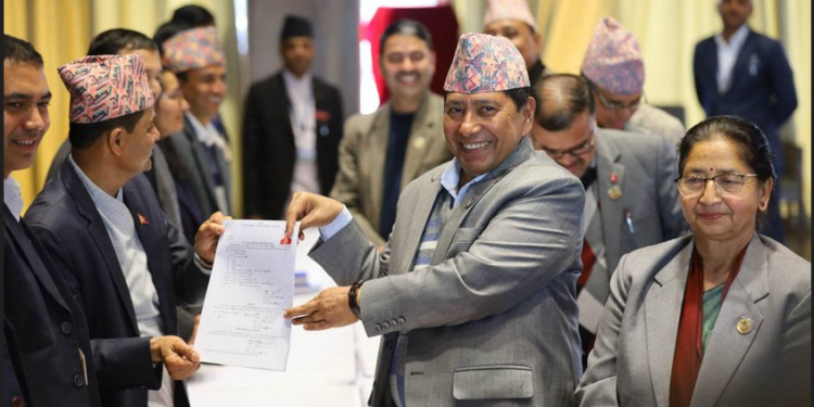 राष्ट्रियसभा उपाध्यक्षमा अर्यालको उम्मेदवारी दर्ता : श्रेष्ठ, दाहाल र देवकोटा प्रस्तावक