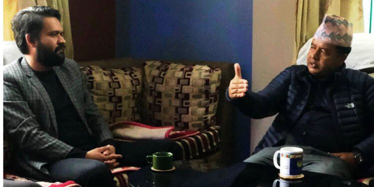 नेता बस्नेत र महानगर प्रमुख बालेनबीच भेटवार्ता