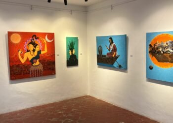 कलाकार दम्पतीको चित्रकला प्रदर्शनी