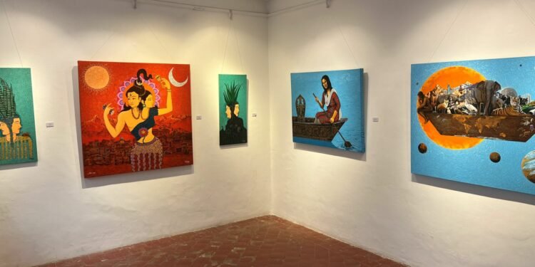 कलाकार दम्पतीको चित्रकला प्रदर्शनी