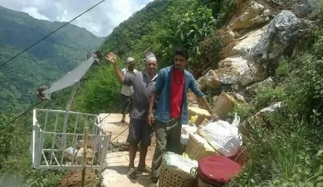 सडकको पहुँचसँगै वैकल्पिक बन्यो ग्राभिटी रोपवे