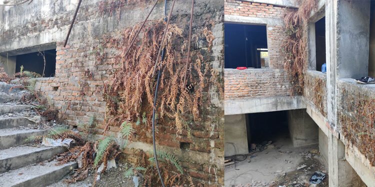 सात वर्षदेखि बेनी अस्पतालको निर्माणाधीन भवन अधुरै