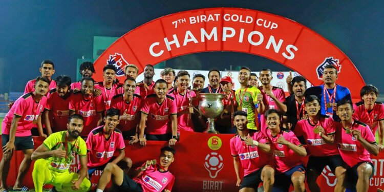 भारतीय क्लबलाई हराउँदै विराट गोल्डकपको उपाधि विराटनगर सिटीले जित्यो