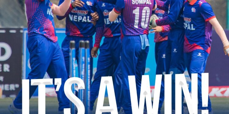 नेपालको सानदार जित, अब युएईलाई हराए विश्वकप छनोटमा