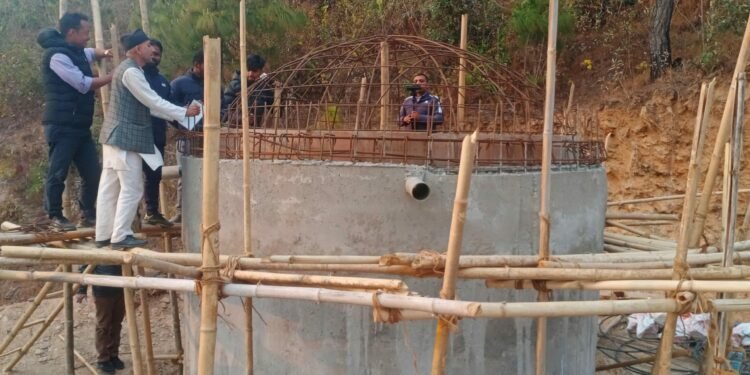 साप्सुखोला–विजयखर्क खानेपानी आयोजनाको काममा लापरबाही