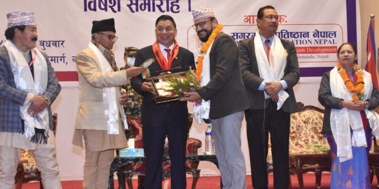 पर्यटन उद्यमी शाहलाई नेपाल सम्मान