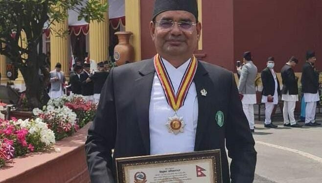 नबिल बैंकका सिइओ ढुङ्गाना ‘प्रबल जनसेवा श्री’ पदकबाट सम्मानित