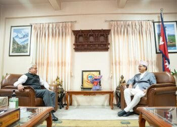 परराष्ट्रमन्त्री साउदसँग भारतीय राजदूत श्रीवास्तवको भेटवार्ता