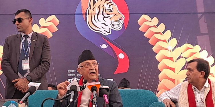 नेकपा एमाले अध्यक्ष ओली भन्छन् – युवा सङ्घमा गुटबन्दी हुँदैन