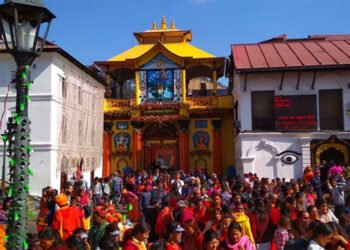 नयाँ वर्षको अवसरमा पशुपतिनाथमा पूजा