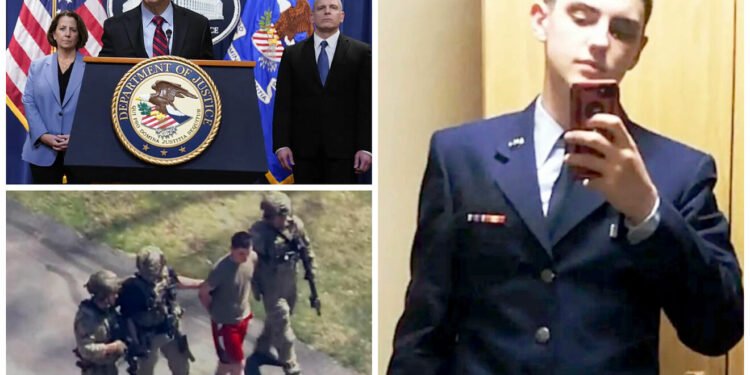 युक्रेन युद्धसम्बन्धी सरकारका गोप्य कागजात ‘सार्वजनिक’ गरेको आरोपमा ‘एअरम्यान’ विरूद्ध मुद्दा