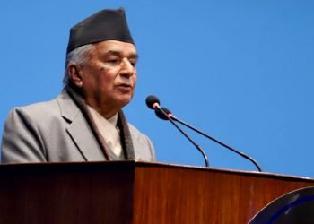 राष्ट्रपतिले आज दुवै सदनको संयुक्त बैठकलाई सम्बोधन गर्दै