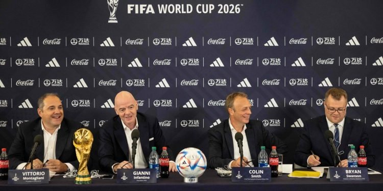 सन् २०२६ मा हुने विश्वकप फुटबलको लोगो सार्वजनिक