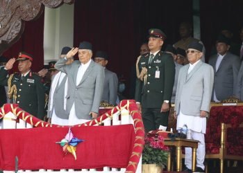 गणतन्त्र दिवसका अपसरमा सैनिक मञ्चमा विशेष समारोह (फोटोफिचर)