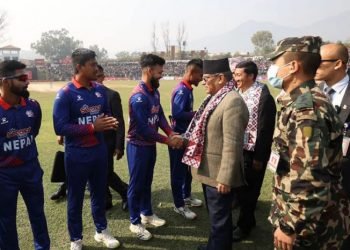 राष्ट्रिय क्रिकेट टिमलाई प्रधानमन्त्रीकाे बधाई सन्देश