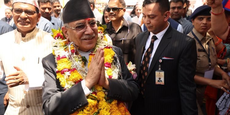 प्रधानमन्त्री दाहाल इन्दोरमा