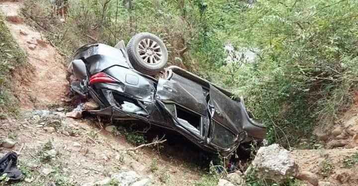 प्रदेश मन्त्री सिंह सवार गाडी दुर्घटनामा, चारजना घाइते