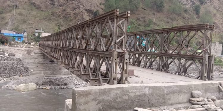 दरौँ खोलामा ‘ट्रस ब्रिज’ निर्माण