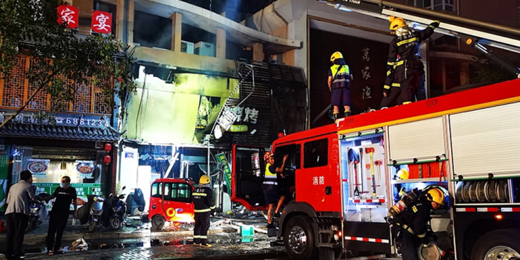 चीनको एक रेस्टुरेन्टमा ग्यास विष्फोट हुँदा ३१ जनाको मृत्यु